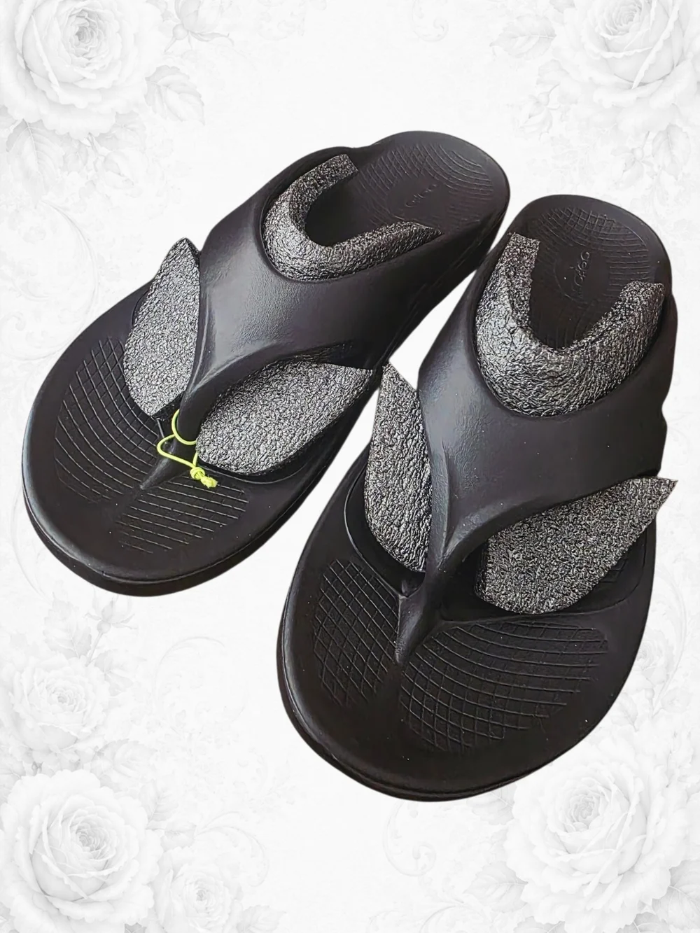 OOFOS OOriginal Recovery Flip Flops Black Unisex M13 W15 NWT XXL Size Men Women